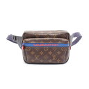 ルイ・ヴィトン LOUIS VUITTON パシフィック バムバッグ ウエストバッグ ボディバッグ バッグ PVCコーティングキャンバス レザー モノグラム ブ...