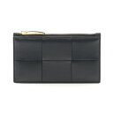 ボッテガヴェネタ BOTTEGA VENETA マキシイントレチャート コインケース 財布 レザー ブラック系 815623VCQC48425 【中古】