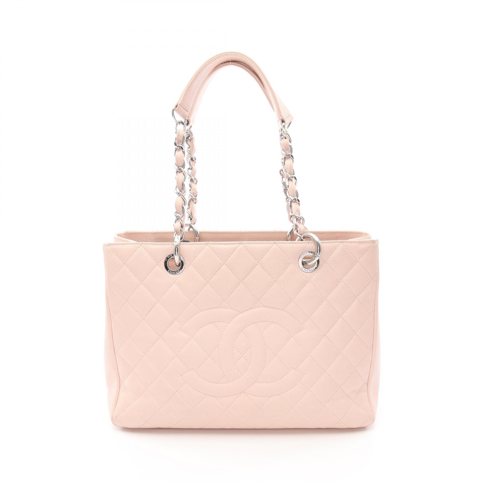 【柔らかいピンクがかわいい♪】CHANEL トートバッグ 楽天市場】シャネル キャビアスキン ピンク(トートバッグ