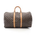 ルイ・ヴィトン LOUIS VUITTON キーポル50 ボストンバッグ バッグ PVCコーティングキャンバス レザー モノグラム ブラウン系 M41426 【中古】