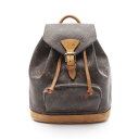 ルイ・ヴィトン LOUIS VUITTON ミニモンスリ リュックサック バックパック バッグ PVCコーティングキャンバス レザー モノグラム ブラウン系 M51137 【中古】