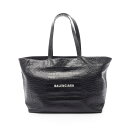 バレンシアガ BALENCIAGA EVERYDAY エブリデイ イーストウェスト トートバッグ バッグ レザー ブラック系 618284 【中古】