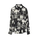セリーヌ CELINE 衣料品 トップス レーヨン ブラック系 / ホワイト系 2C028466M 【中古】