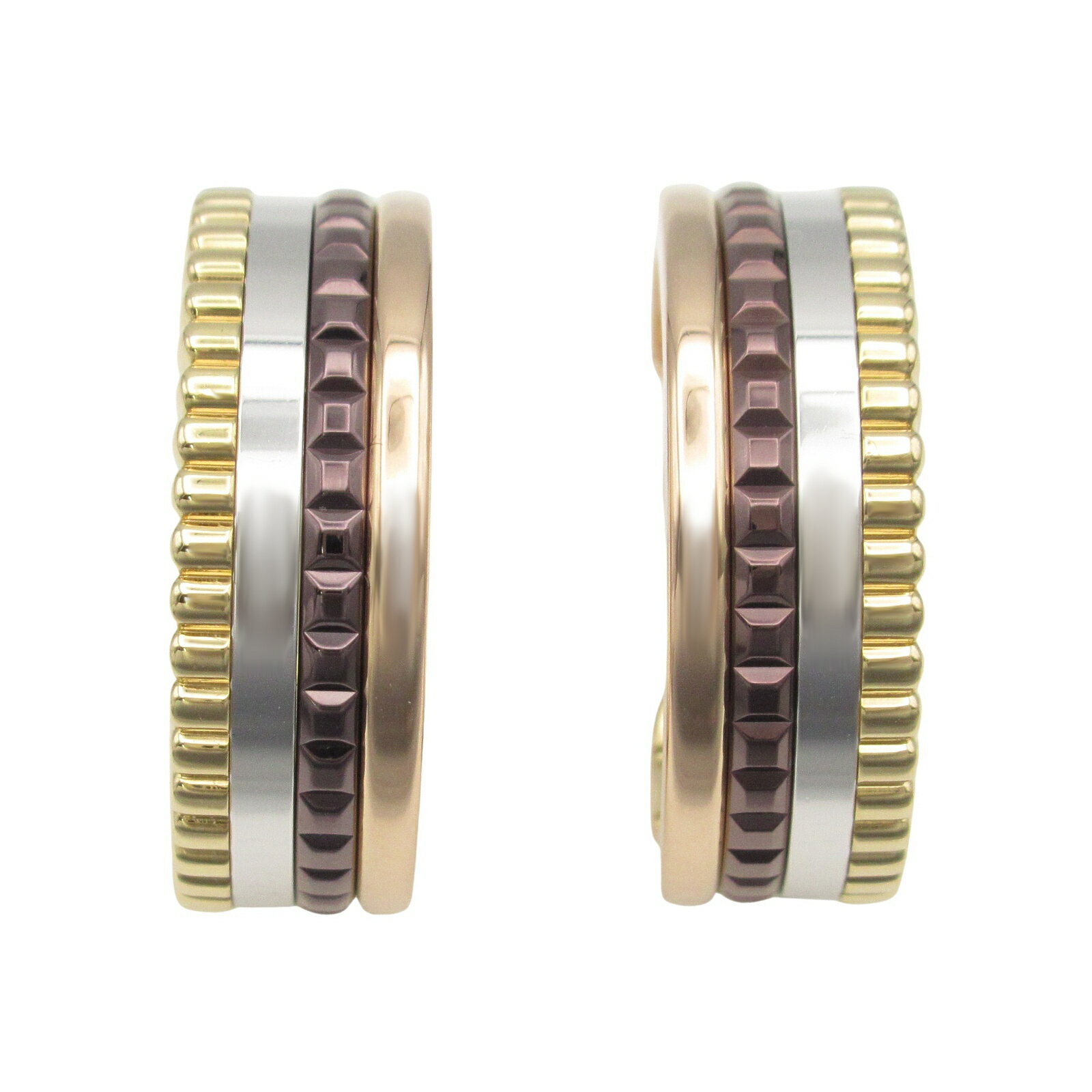 ブシュロン Boucheron キャトル クラシック フープ イヤリング イヤリング ジュエリー K18（イエローゴールド） K18WG（ホワイトゴールド） K18PG（ピンクゴールド）/PVD ゴールド系 【中古】のサムネイル