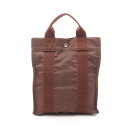 エルメス HERMES エールライン アドPM リュックサック バックパック バッグ ナイロンキャンバス ブラウン系 【中古】