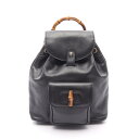 グッチ GUCCI バンブー リュックサック バックパック バッグ レザー ブラック系 003 2034 【中古】