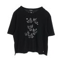 シャネル CHANEL ジャン コクトー ココマーク カットソー 衣料品 トップス コットン ブラック系 P72057K10336 【中古】