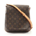 ルイ・ヴィトン LOUIS VUITTON ミュゼットサルサ ロングストラップ モノグラム ショルダーバッグ バッグ PVCコーティングキャンバス レザー ブラウン系 M51387 【中古】