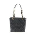 シャネル CHANEL マトラッセ PST トートバッグ バッグ キャビアスキン(グレインドカーフ) ブラック系 A50994 【中古】