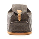 ルイ・ヴィトン LOUIS VUITTON モンスリGM モノグラム リュックサック バックパック バッグ PVCコーティングキャンバス レザー ブラウン系 M...