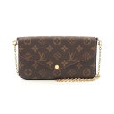 ルイ・ヴィトン LOUIS VUITTON ポシェット フェリシー モノグラム フューシャ ショルダーバッグ バッグ PVCコーティングキャンバス レザー ブラ...