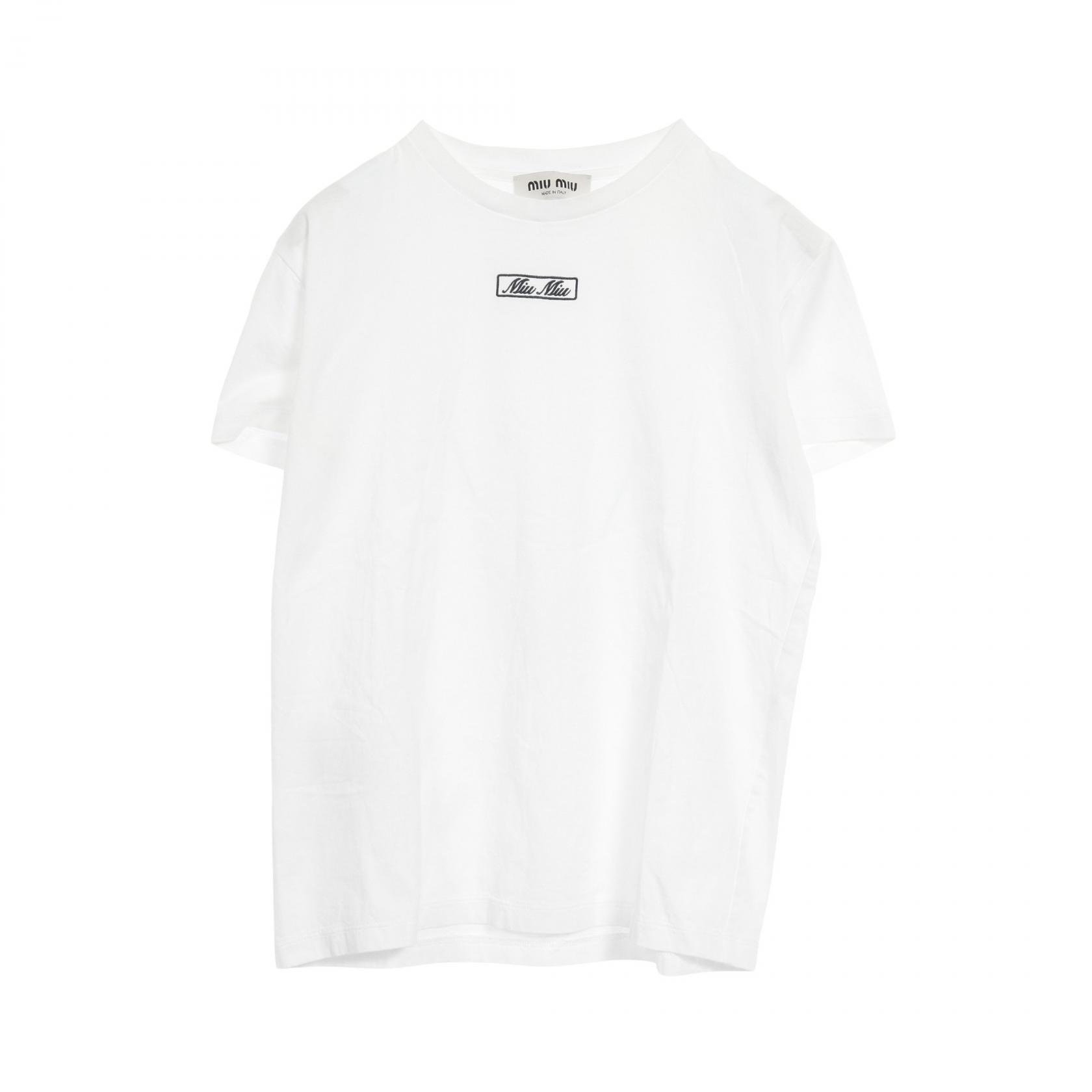 MIUMIU ミュウミュウ 今季 半袖Tシャツ 美品 楽天市場】MIU MIU(Tシャツ・カットソー|トップス
