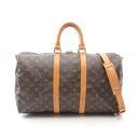 ルイ・ヴィトン LOUIS VUITTON キーポル バンドリエール45 モノグラム ボストンバッグ バッグ PVCコーティングキャンバス レザー ブラウン系 M41418 【中古】