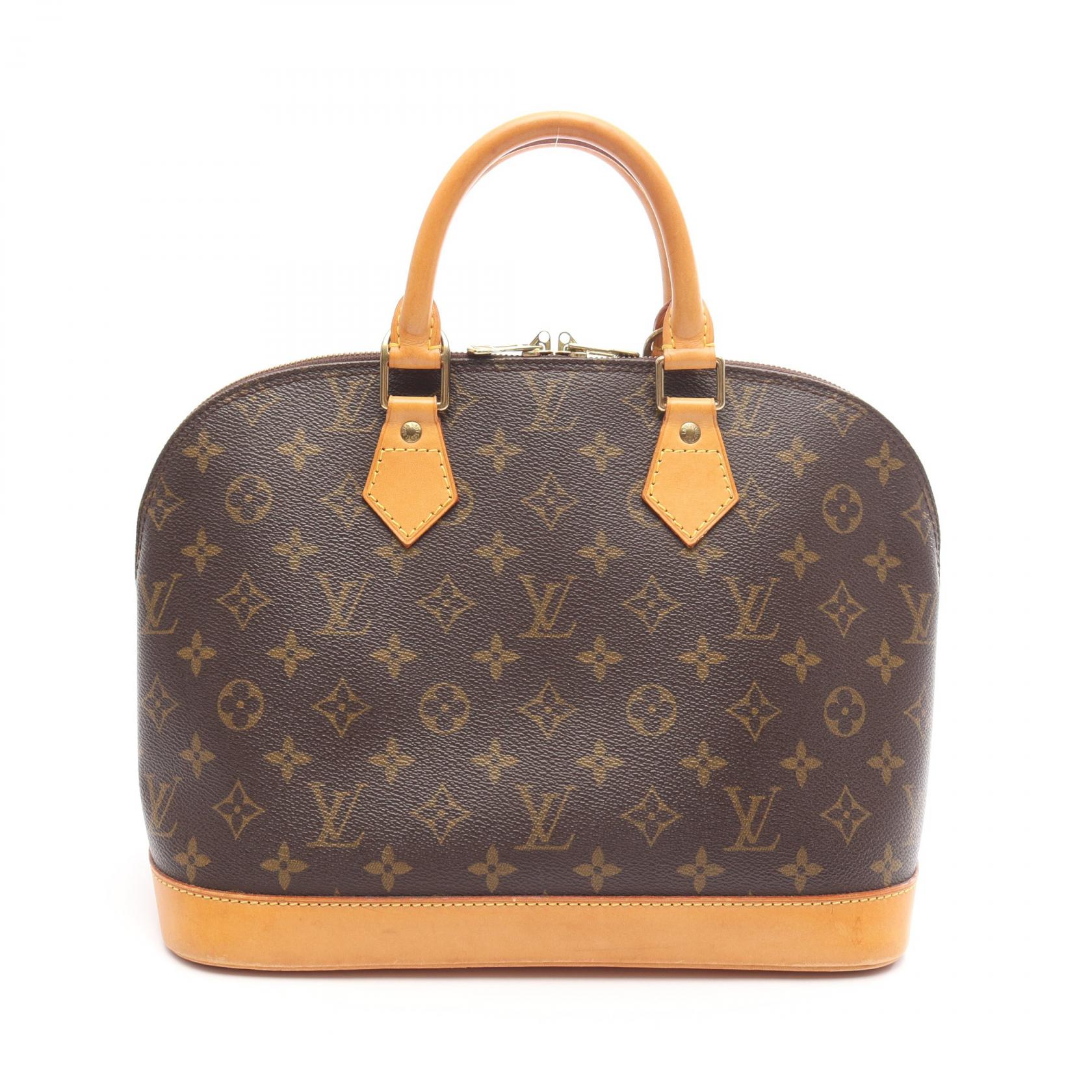 【15％OFFクーポン対象11/20 20時〜11/27 1:59 】ルイ・ヴィトン LOUIS VUITTON アルマPM ハンドバッグ バッグ PVCコーティングキャンバス レザー モノグラム ブラウン系 M51130 【中古】(4)