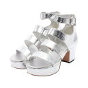 シャネル CHANEL ココマーク サンダル 靴 エキゾチックレザー シルバー系 16SG31868 【中古】