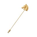 エルメス HERMES ホース ブローチ アクセサリー GP(ゴールドメッキ) ゴールド系 【中古】