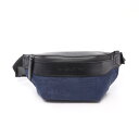 ベルルッティ Berluti カリグラフィー ウエストバッグ ボディバッグ バッグ ナイロン レザー ネイビー系 / ブラック系 【中古】
