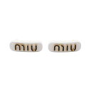 ミュウ ミュウ Miu Miu アクセサリー プラスチック ホワイト系 【中古】