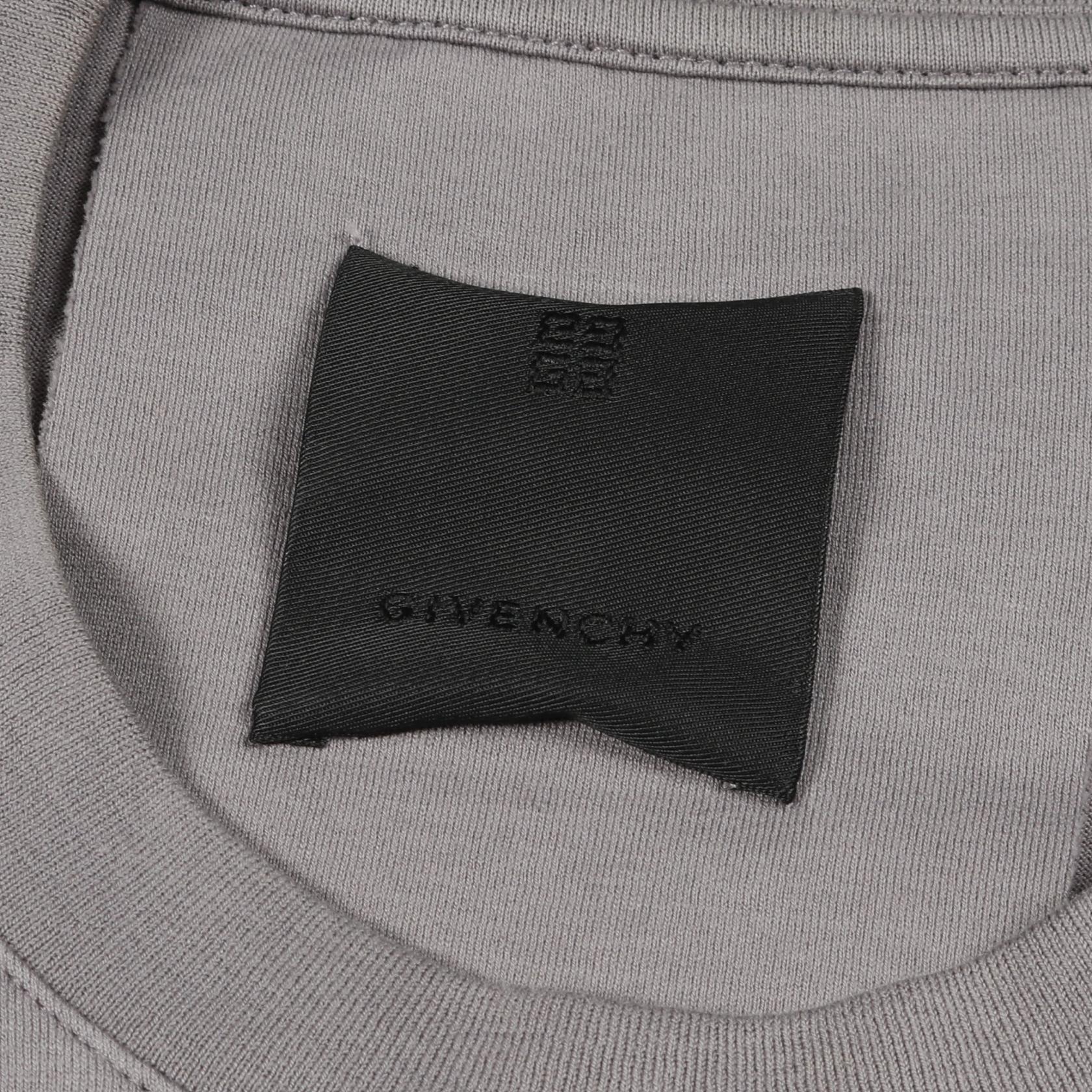 ジバンシィ GIVENCHY 4G スケッチロゴ カットソー 衣料品 トップス コットン グレー系 BM716G3YCT 【中古】