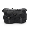プラダ PRADA VELA SPORT ショルダーバッグ バッグ ナイロン レザー ブラック系 BT1738 【中古】
