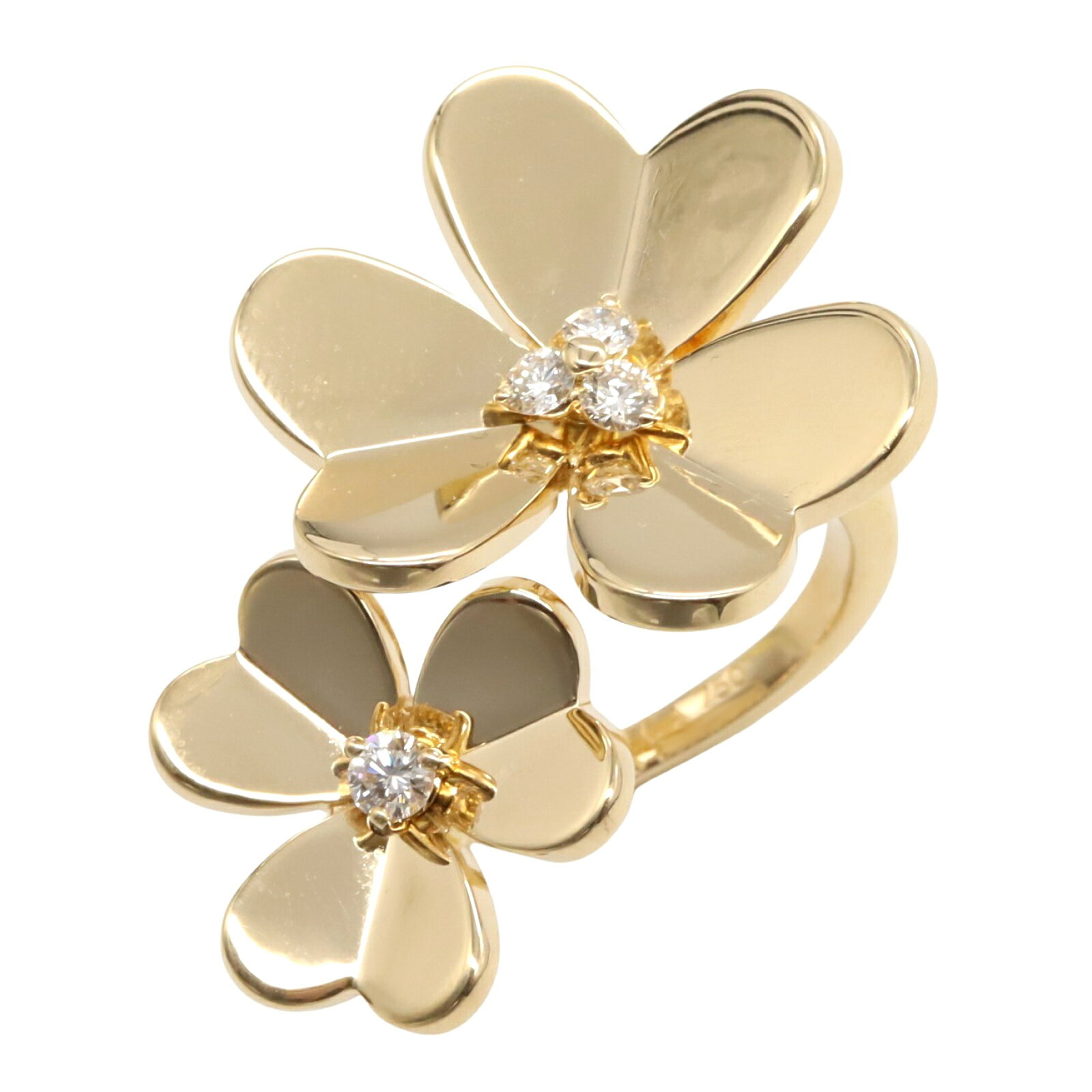 ヴァンクリーフ＆アーペル Van Cleef & Arpels フリヴォル アントレ レ ドア リング 2PD リング・指輪 ジュエリー K18（イエローゴールド） ダイヤモンド クリア系 【中古】のサムネイル