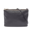 セリーヌ CELINE TRIO LARGE トリオ ラージ ショルダーバッグ バッグ レザー ブラック系 171453 【中古】