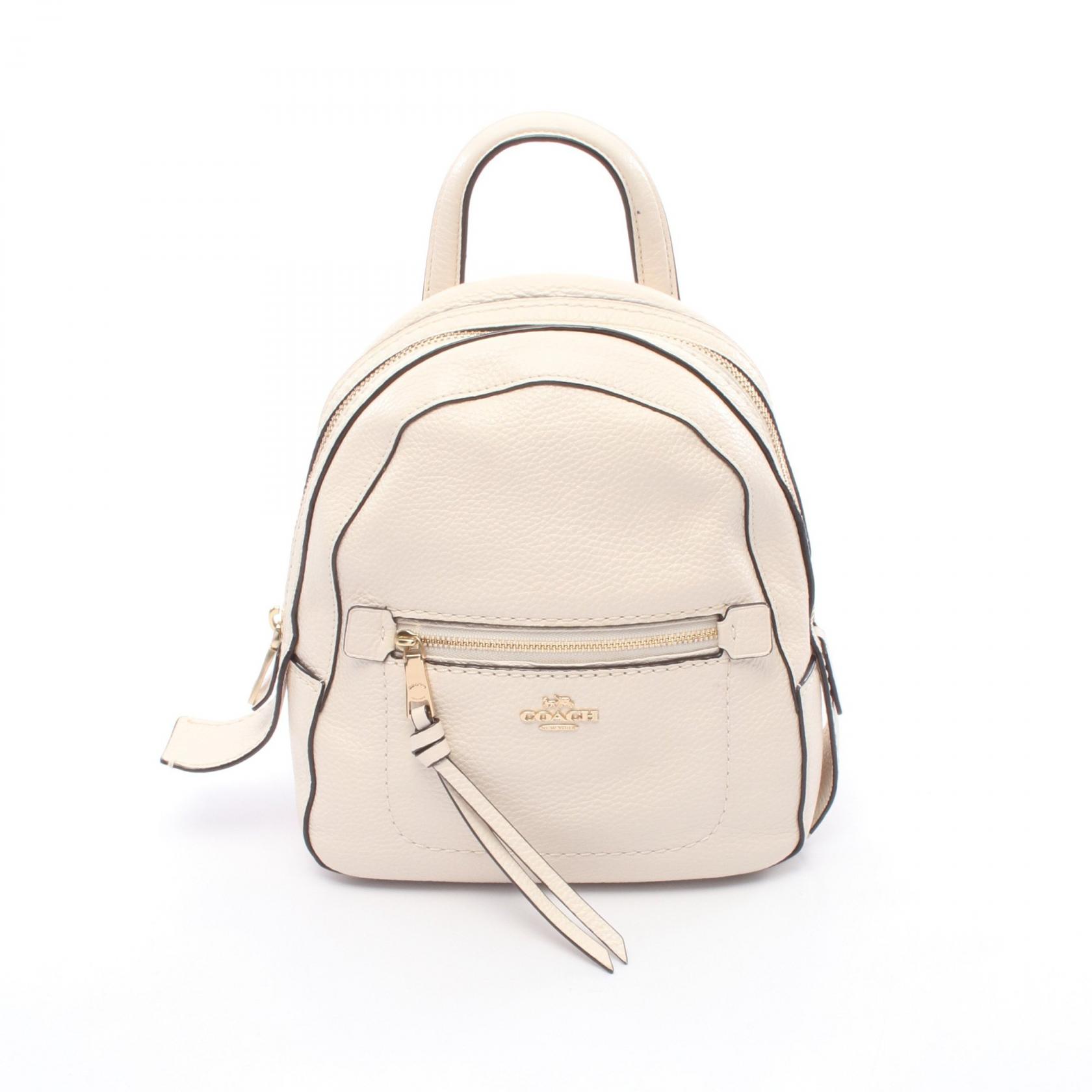 coach アイボリー ハンドル付きバックパック 楽天市場】コーチ リュックサック(カラーホワイト)(バック