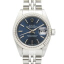 ロレックス ROLEX デイトジャスト A番 腕時計 時計 K18WG(ホワイトゴールド) ステンレススチール ブルー系 BA 79174 【中古】