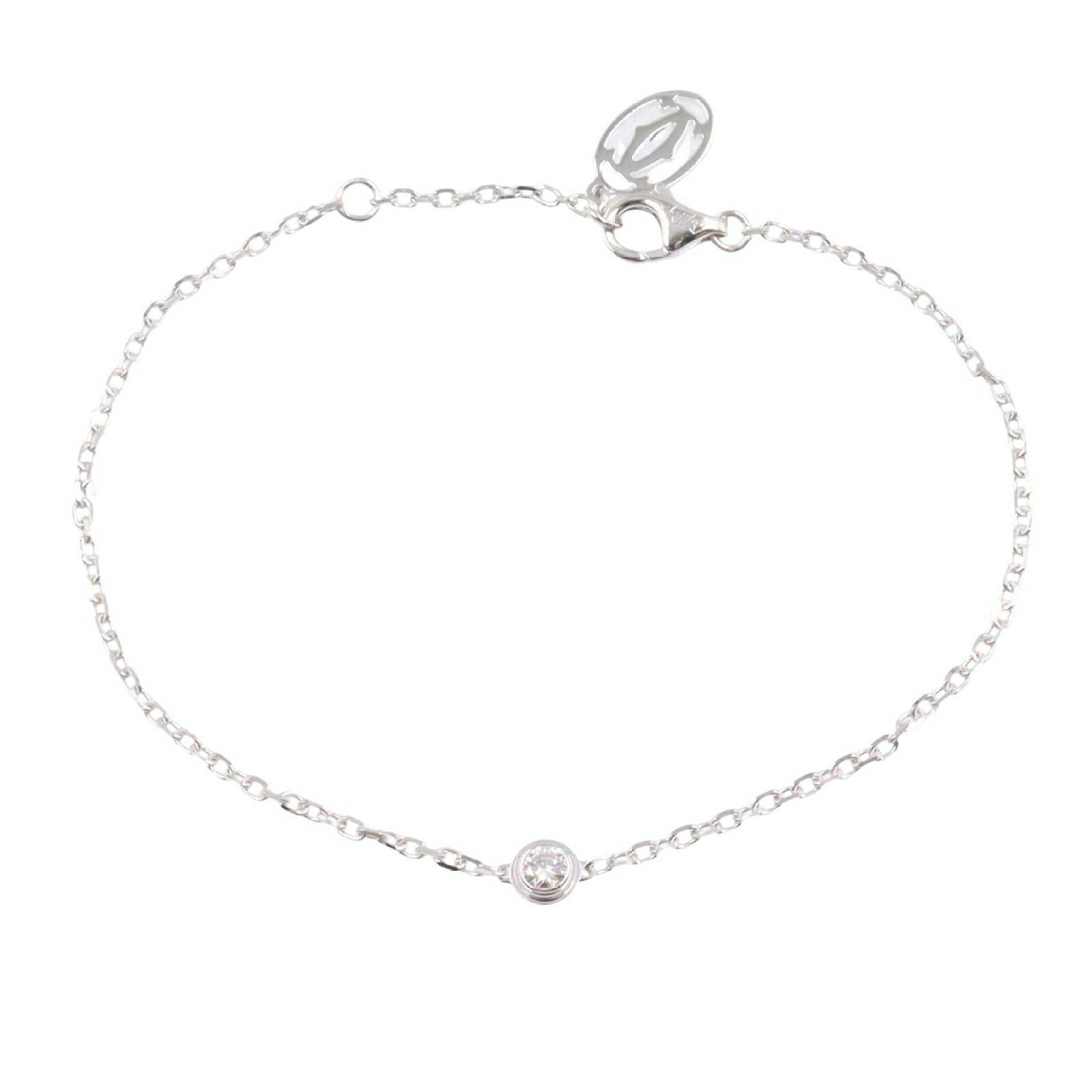 カルティエ CARTIER ダムール ブレスレット SM ブレスレット アクセサリー K18WG（ホワイトゴールド） ダイヤモンド クリア系 【中古】のサムネイル