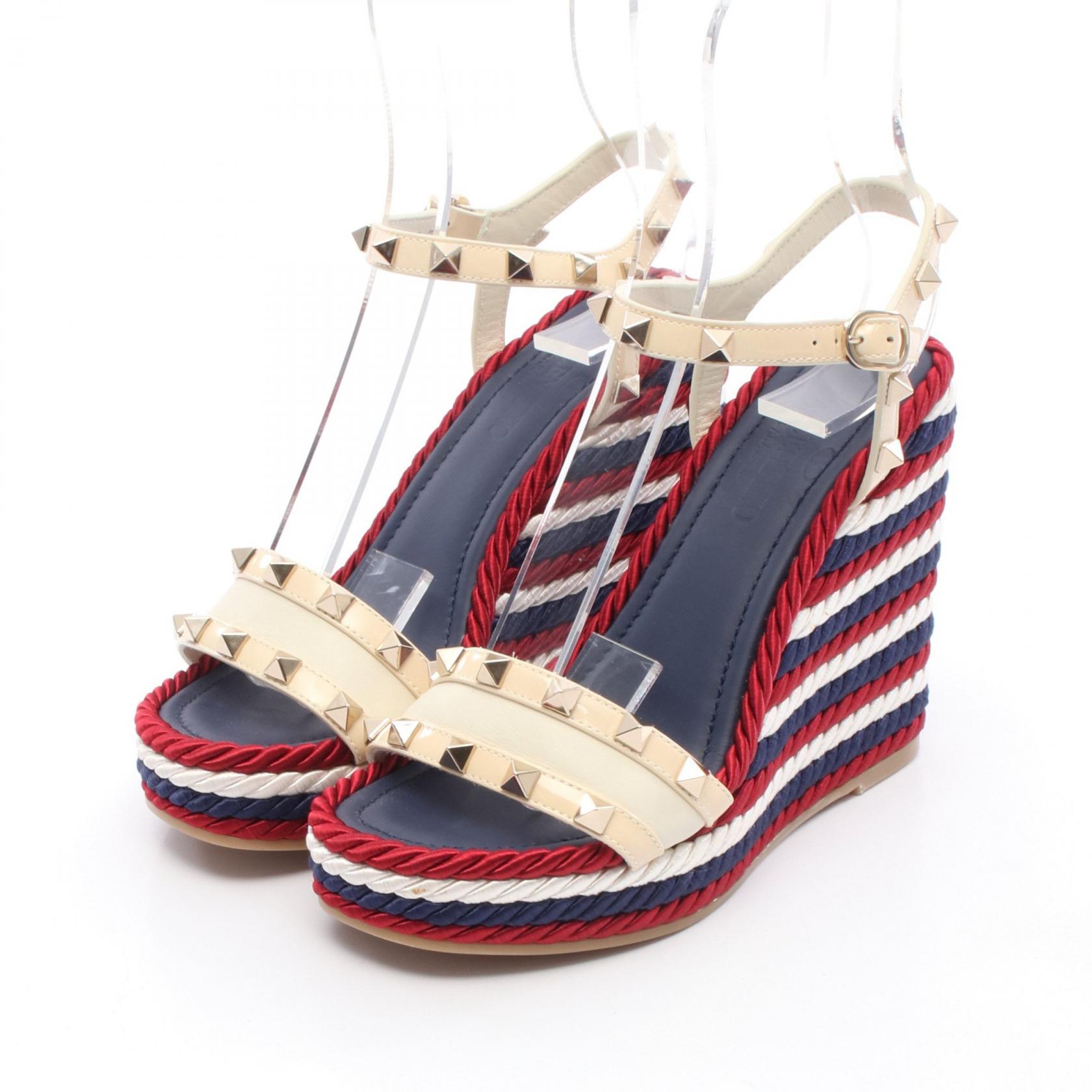 ◆VALENTINO GARAVANI◆レザー スクエアヒール サンダル 楽天市場】valentino ロックスタッズ(サンダル|レディース靴