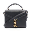 サンローラン SAINT LAURENT カサンドラ モノグラム ハンドバッグ バッグ レザー ブラック系 602716 【中古】