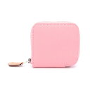 エルメス HERMES アザップ コンパクトミニ シルクイン コインケース 財布 ヴォーエプソン ヴォーエプソン ピンク系 【中古】