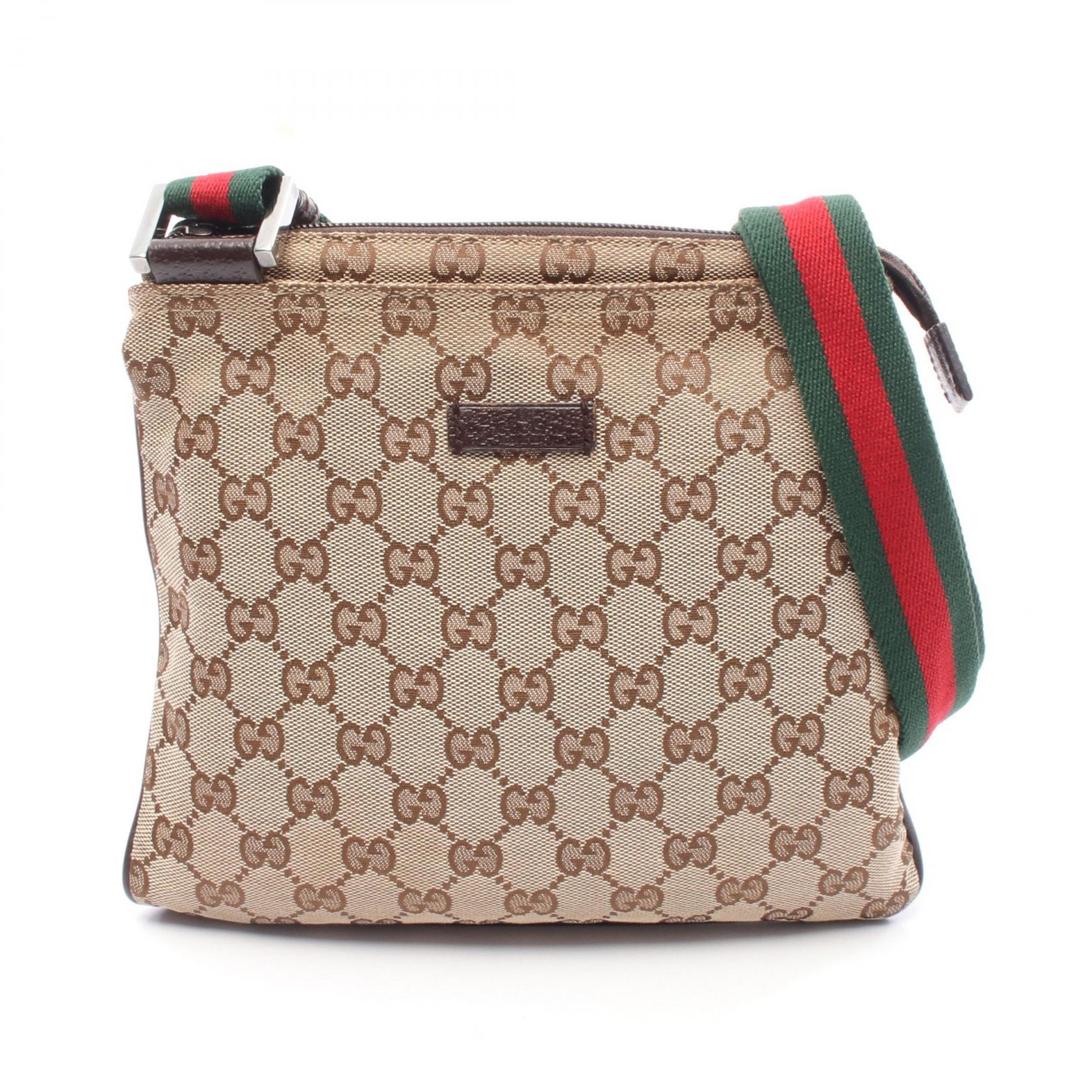 美品 GUCCI ラージ メッセンジャーバッグ GGキャンバス シェリーライン 楽天市場】gucci ggキャンバス シェリーライン ショルダーバッグ