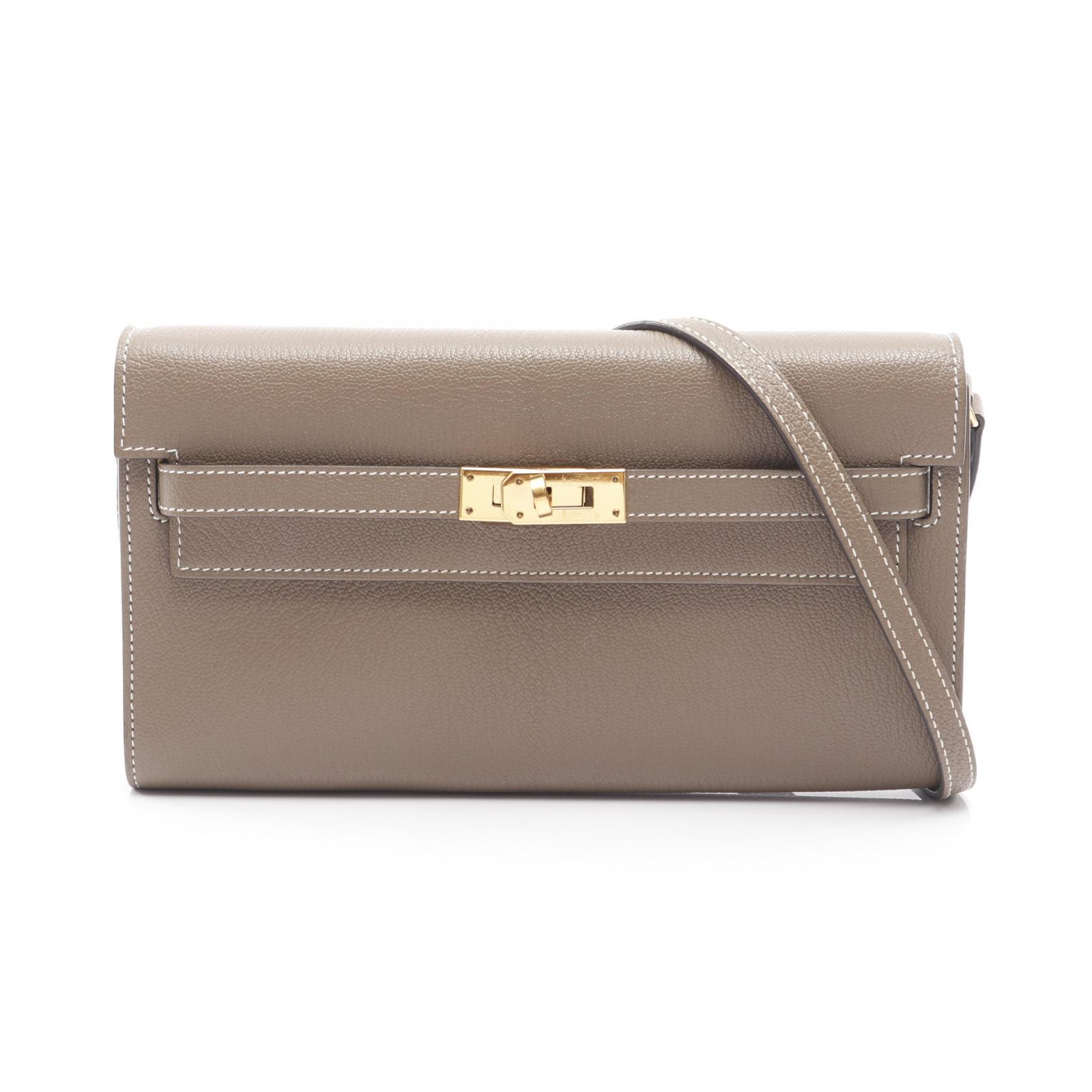 エルメス HERMES ケリートゥーゴー ショルダーバッグ バッグ レザー シェーブル シェーブル ベージュ系 H080253CC 【中古】のサムネイル