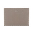 セリーヌ CELINE カードケース アクセサリー レザー グレー系 【中古】|詳細画像