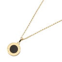 ブルガリ BVLGARI ブルガリブルガリ ネックレス オニキス ネックレス ジュエリー K18(イエローゴールド) オニキス ブラック系 【中古】
