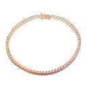 ダミアーニ Damiani ルーチェ タイムレス クラッシコレインボー サファイア ブレスレット アクセサリー K18PG(ピンクゴールド) サファイア マルチカラー 81089153 【中古】