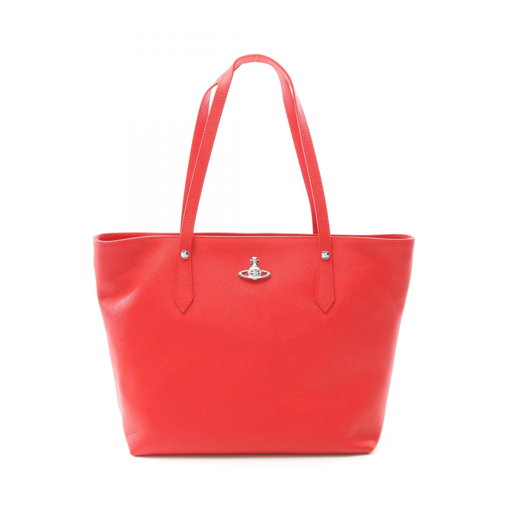 ヴィヴィアンウエストウッド Vivienne Westwood SHOPPER オーブ トートバッグ バッグ レザー レッド系 4D010002UL008VH401 【新品】