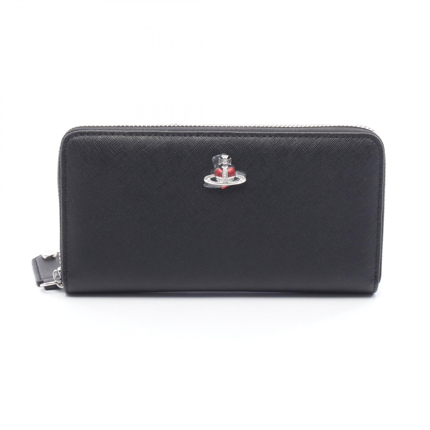 ヴィヴィアンウエストウッド Vivienne Westwood CLASSIC ZIP ROUND WALLET オーブ ラウンド長財布 財布 サフィアーノレザー ブラック系 51050023L0040N402 【新品】(4)