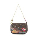 ルイ・ヴィトン LOUIS VUITTON ミニポシェット アクセソワール ホリデー ハンドバッグ バッグ PVCコーティングキャンバス レザー モノグラム・ヴィヴィエンヌ ブラウン系 / ピンク系 / マルチカラー M69752 【中古】