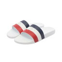 モンクレール MONCLER BASILE シャワーサンダル サンダル 靴 ラバー ホワイト系 / ネイビー系 / レッド系 4C0002001A4900241 【中古】