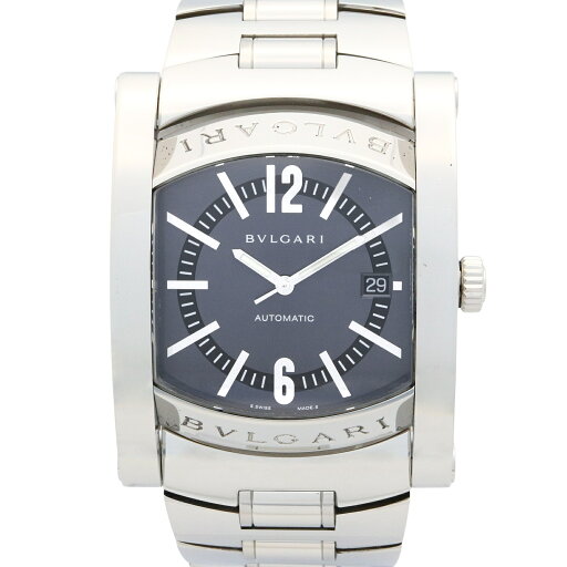 ブルガリ BVLGARI アショーマ 腕時計 時計 ステンレススチール グレー系 AA48S 【中古】 ブルガリ BVLGARI アショーマ 腕時計 時計 ステンレススチール グレー系 AA48S 【中古】