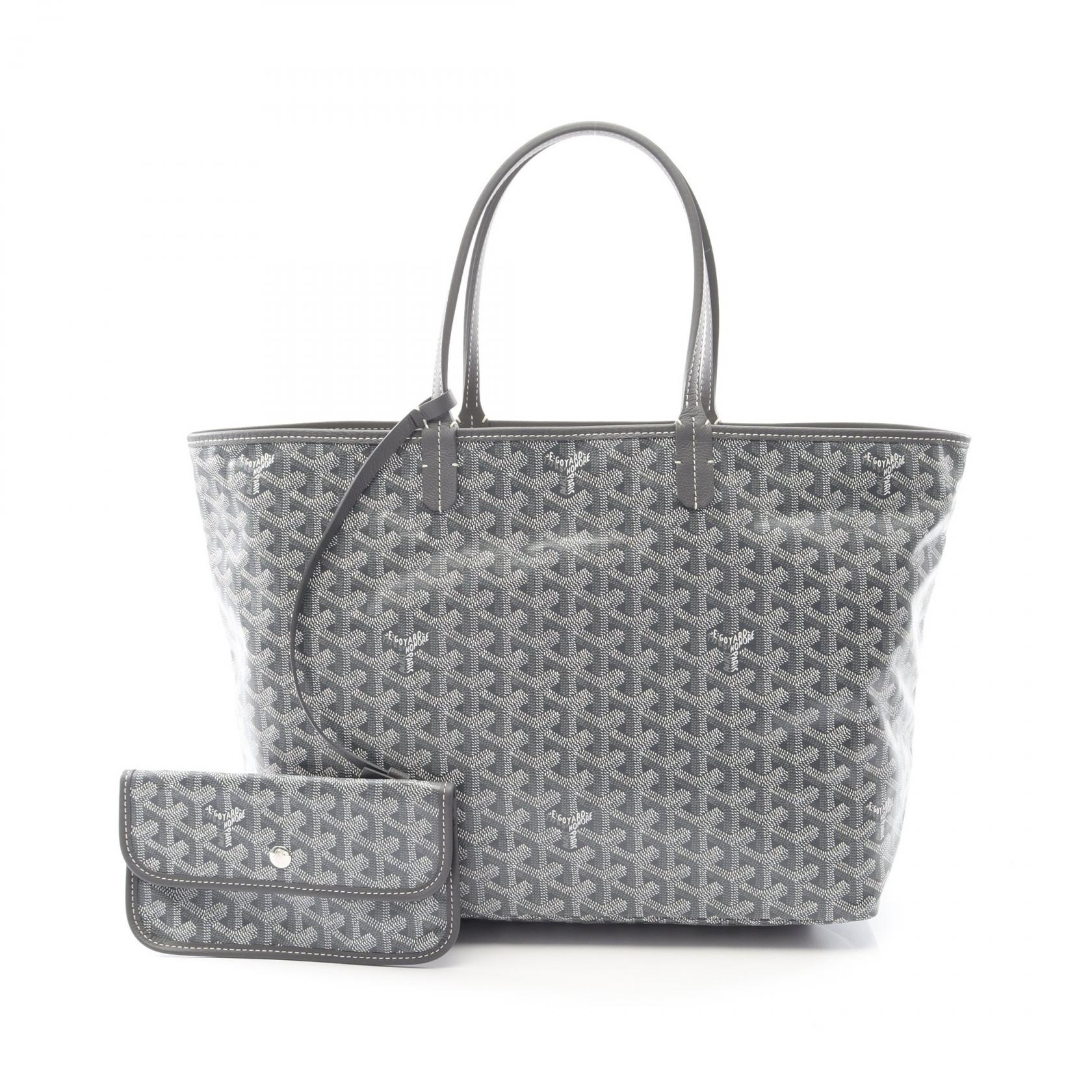 ゴヤール GOYARD サンルイPM トートバッグ バッグ PVCコーティングキャンバス レザー グレー系 / マルチカラー 【中古】