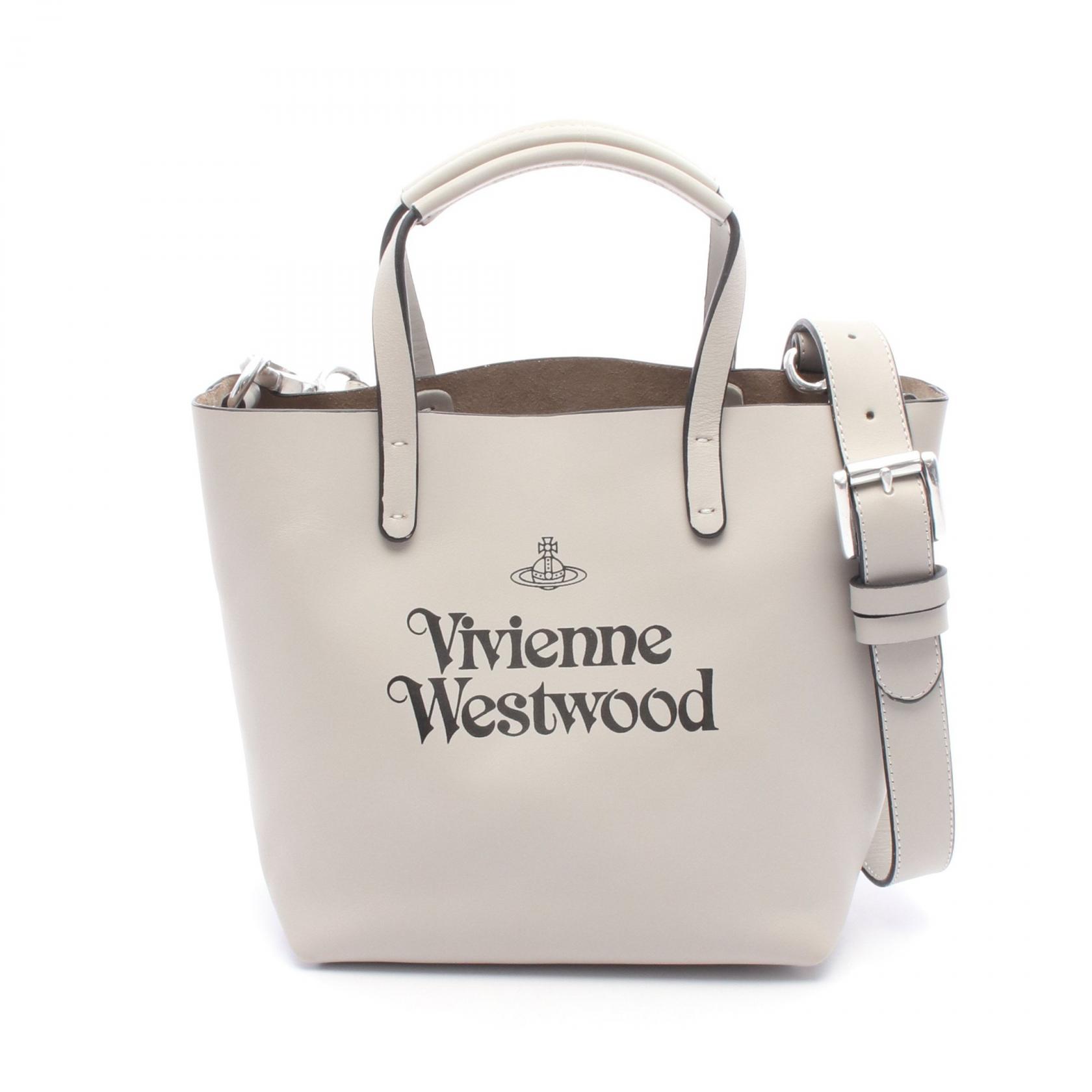 ヴィヴィアンウエストウッド Vivienne Westwood トートバッグ バッグ レザー グレー系 S47030009UL0078 【中古】