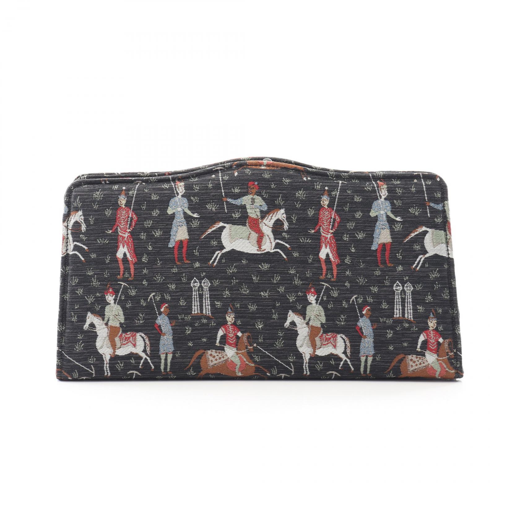 【15％OFFクーポン対象12/4 20時〜12/11 1:59 】グッチ GUCCI セカンドバッグ クラッチバッグ バッグ キャンバス ブラック系 / マルチカラー 【中古】