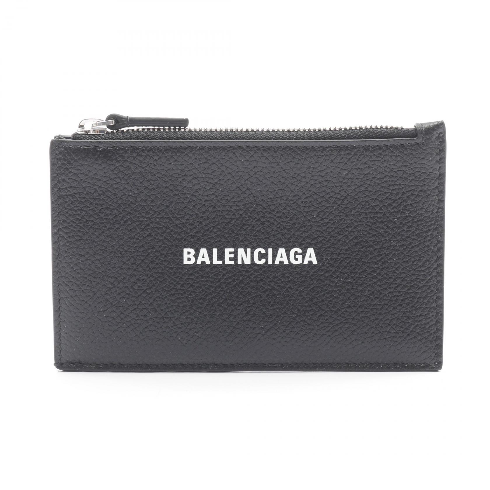 バレンシアガ BALENCIAGA CASH ロング コイン&カード ホルダー コインケース 財布 レザー ブラック系 6405351IZI31090 【新品】(4)
