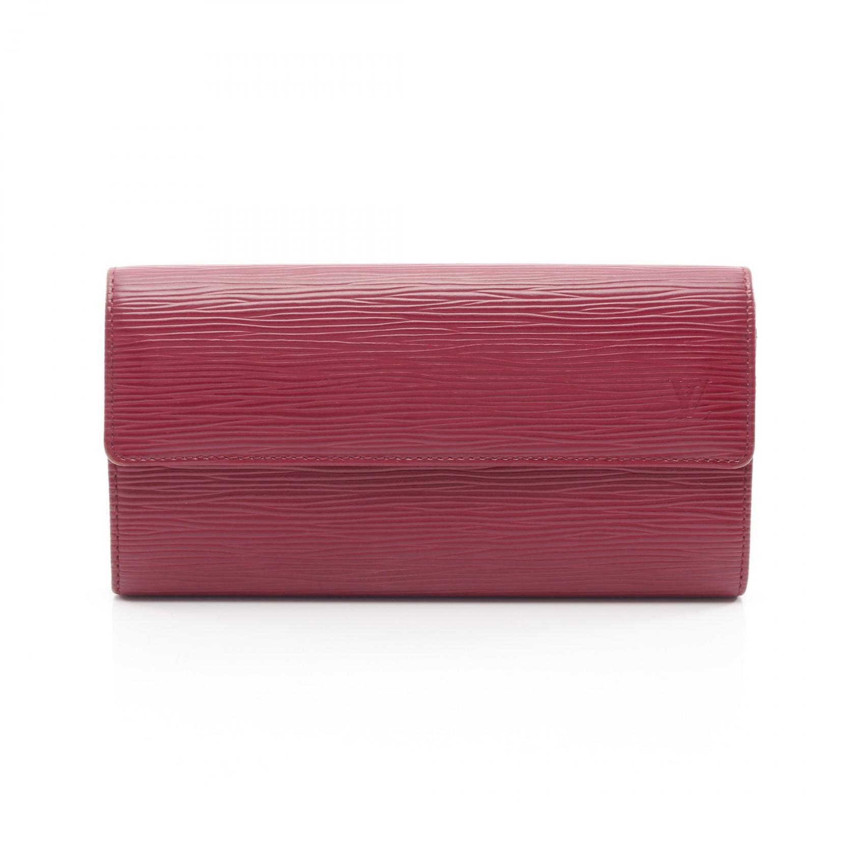 ルイ・ヴィトン LOUIS VUITTON ポルトフォイユ サラ 二つ折り長財布 財布 レザー エピ ピンク系 M60317 【中古】