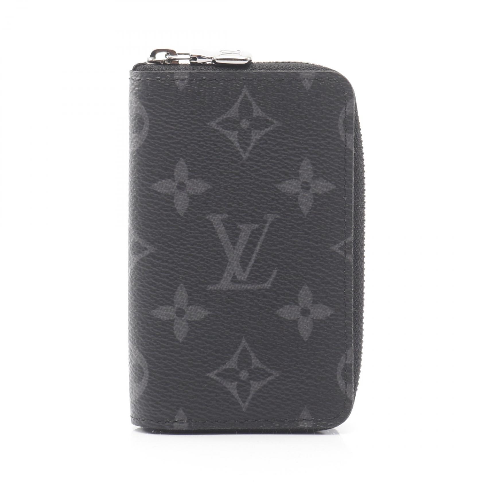 ルイ・ヴィトン LOUIS VUITTON ジッピー コインパース ヴェルティカル モノグラムエクリプス コインケース 財布 PVC ブラック系 M81662 ...