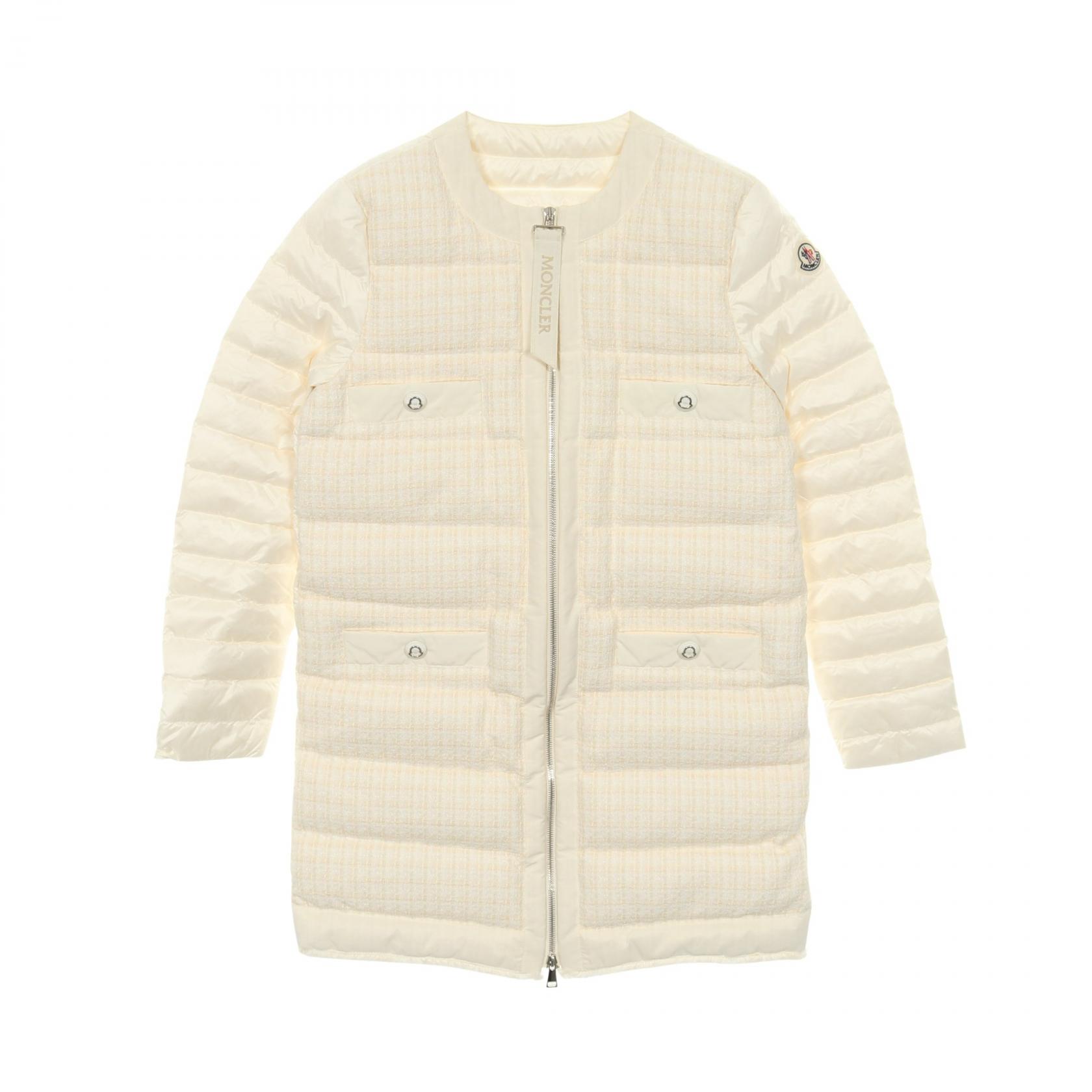 モンクレール MONCLER MAIX ダウンジャケット 衣料品 アウター ナイロン コットン / レーヨン ホワイト系 【中古】