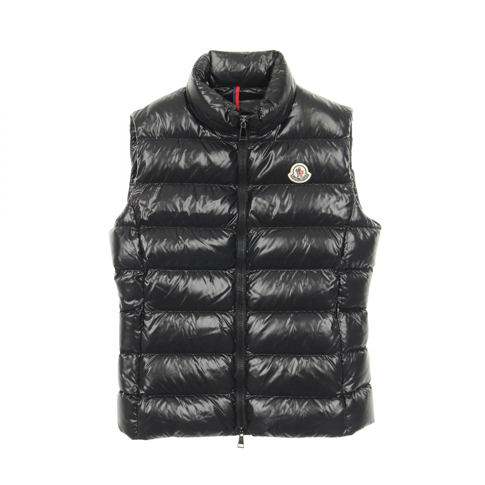 モンクレール MONCLER CHANY ダウンベスト 衣料品 アウター ナイロン ブラック系 【中古】